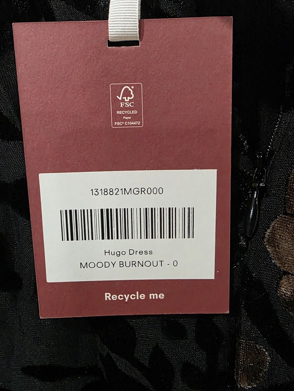 Reformation Hugo Moody Burnout Velvet Dress - Picture 8 of 11